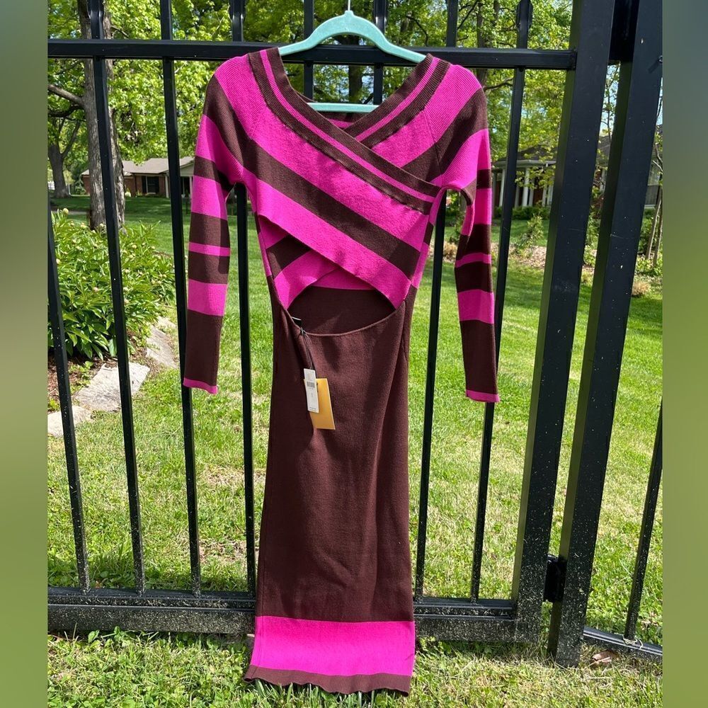 Anthropologie Le Superbe Fall In Rib Midi Dress NWT - Picture 8 of 10
